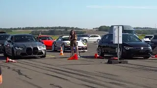 BMW M5 G80 750 HP vs 500 HP VW Golf R MK8