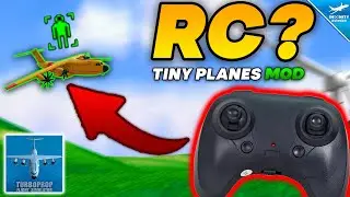 RC PLANES In TFS? - TINY Aircraft MOD | Turboprop Flight Simulator | Review