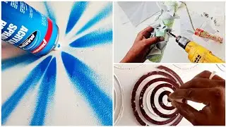 14. create a wall design with easily accessible materials