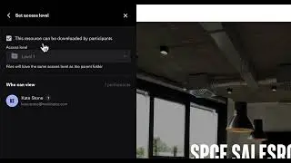 Disable option to download a resource