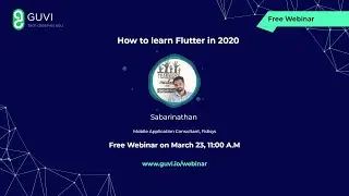 Learn Flutter in 2020 | Sabarinathan | 