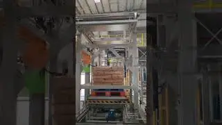 Full auto packaging and palletising line for granular open-bag packaging (second episode) #machine