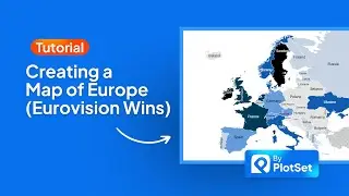 Creating a Europe Map Step by step (Eurovision Wins)