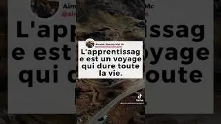 L’apprentissage est un voyage #shortvideo #motivation #mymotivation #gratitudemindset #pourtoi