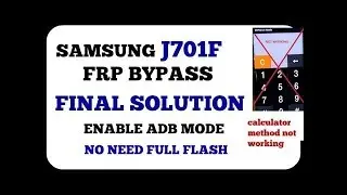 Samsung J7 Core J701F FRP bypass حذف حساب جوجل بعد الفورمات 2018