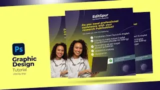 Photoshop : Easy flyer Design Course (Step by Step)