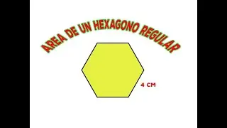 Área de un hexágono regular