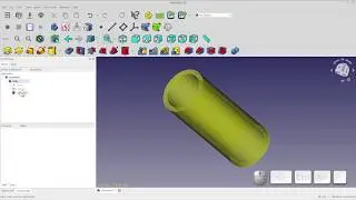 FreeCAD Simple Pipe Tutorial - Using Additive/Subtractive Primitives