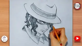 how to draw Muzan || How to draw Demon slayer [Kimetsu no Yaiba] || Easy step by step