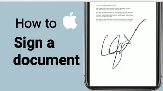 How to sign a document on your iPhone iPad, or iPod touch | Online Signature for documents