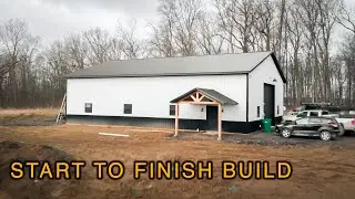 64x48 Post Frame Build in 3 MIN!