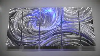 Metal Art Modern Wall Decor 3D LED RGB Halogen lights Original hand made by Lubo Naydenov