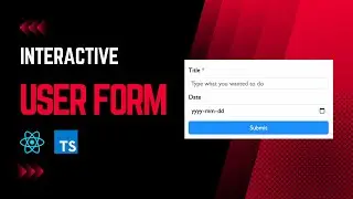 Interactive Form with React JS