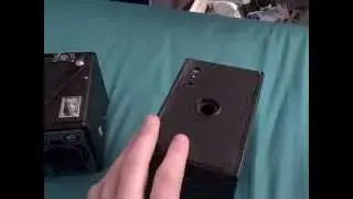 How to remove the front of a Box Brownie camera