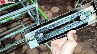 Membuat rangka alat tanam padi