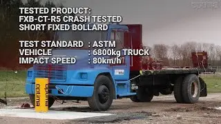 FXB CT R5 CRASH TESTED SHORT FIXED BOLLARD
