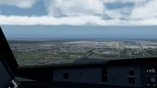 Testing the new Volumetric Clouds for X-Plane 11 - Tollis A321 landing at Miami