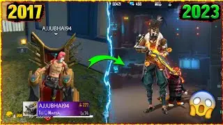 OLD AJJUBHAI vs NEW AJJUBHAI⚡⚡ - Free fire Player 2017 vs 2023