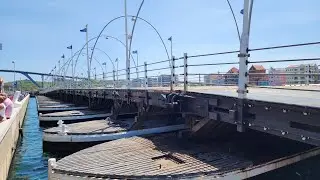 Queen Emma floating bridge in Curacao
