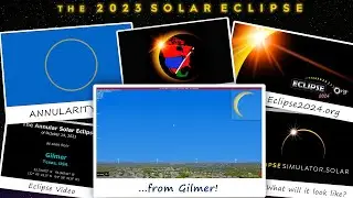The Annular Solar Eclipse of October 14, 2023 from Gilmer, TX