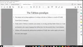 Tableau paradigm