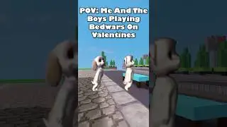POV: When you got nothing to do one valentines #short #robloxbedwars #viral #meme #barbiedogsdancing