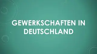 Trade unions in Germany explained simply and briefly