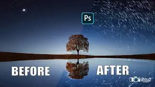 Photoshop: Create Star Trails From Just One