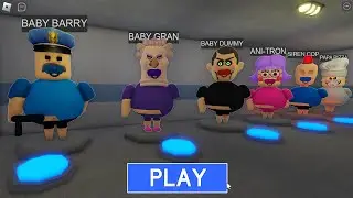 Escaping from a BARRY'S PRISON RUN! And BECAME an ALL BABY MORPHS
