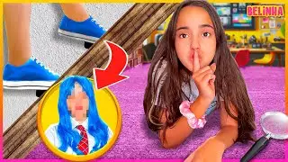 CONSTRUIMOS UM QUARTO SECRETO NA NOSSA CASA PARA FUGIR DA MENINA QUE NÃO GOSTA DA BELINHA!