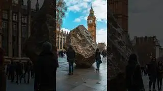 Why is there a boulder in London?
