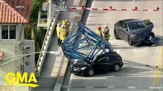 1 killed after crane falls on bridge in Fort Lauderdale