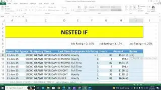 IF Logical Function | MS Excel - Nested IF | Learn Nested if / ifs formula Excel Hindi 