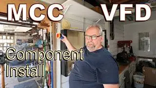 Motor Control Center - VFD Remote location, 3 phase Lathe Control,  getting cabinet ready for wiring