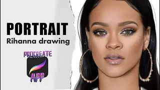 Rihanna portrait | Drawing COMPILATION | iPad pro + Procreate