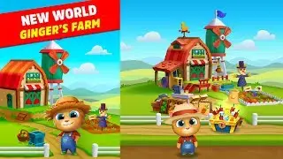 Talking Tom Gold Run - NEW WORLD GINGER'S FARM