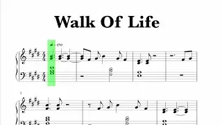 Dire Straits - Walk Of Life Sheet Music