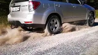 Subaru Forester XT gravel launch - Slow mo (SH9)