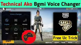 How to change voice in bgmi like girl | How to get free Uc in bgmi*pubg