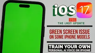 iOS 17 PB6 is Released Personal AI Voice on iPhone | Green Screen Issue on iPhone in Telugu By PJ
