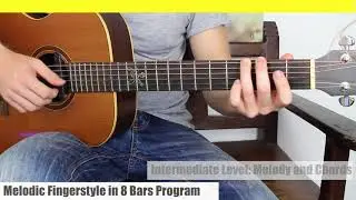 Three Levels of Guitar. Melody + Bass, Melody + Chords, Advanced Melody + Chords