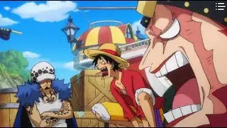 Kid Luffy and Law Arguing about Setting Sail Funny (English Sub)