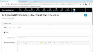 Opencart Kategori ve Alt Kategori Ekleme Kılavuzu