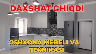 BUNAQASI BO'LMAGAN. Oshxona mebeli va texnikasini o'rnatdik.