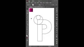 P Logo Design in Illustrator | Illustrator Logo Design Shorts