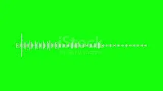 Straight line music spectrum Green screen effect for [free] 