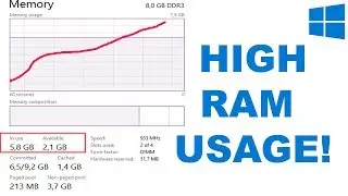 How To Fix High Memory/RAM Usage In Windows 10