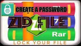 How to create a password zip/rar/7ziper file on android mobile.