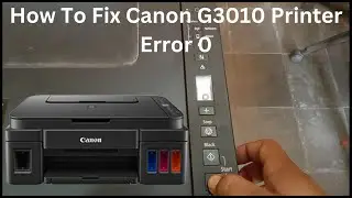 How To Fix Canon G3010 Printer Error 0 | Canon G3010 G2010 O Error Kaise Clear Kare |