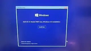 Dell G5 15 Model P89F (Easy Windows 10 Installation Including Drivers) NO BIOS ENTRY REQUIRED.